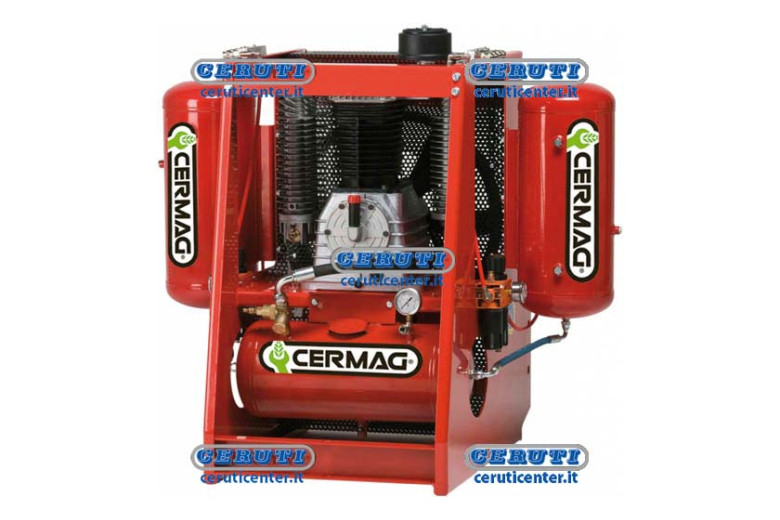 3-Point Compressors Flow Rate 2000 L/Min Capacity 3X24 L