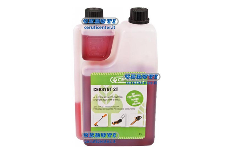 Olio Sintet. Mot.2T. 1Lt.C/Dosatore - Olio Miscela Per Motori A 2 Tempi - Totalmente Sintetico