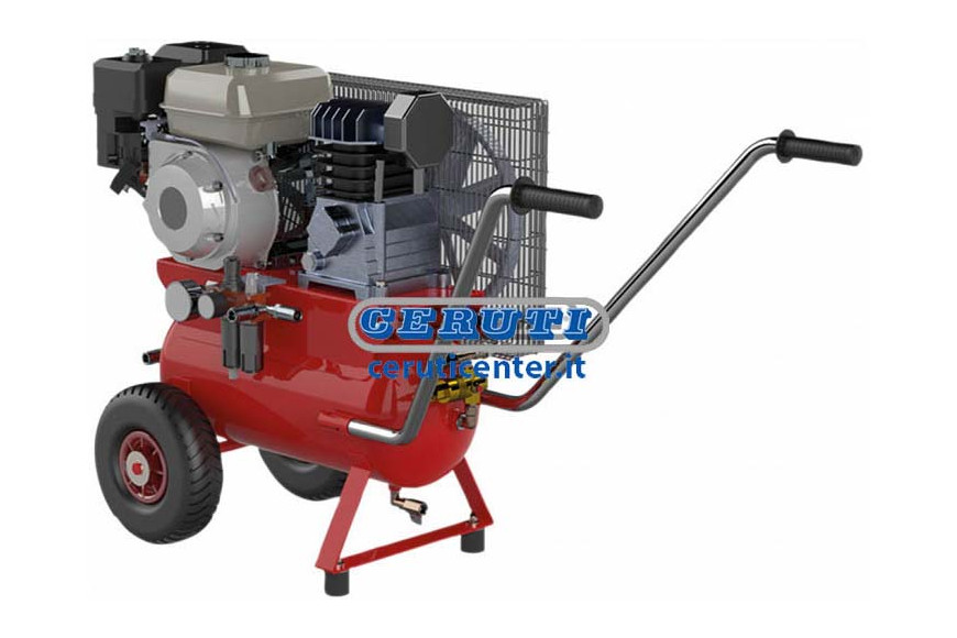 Compressor Gasoline On Wheel Olivcer 35
