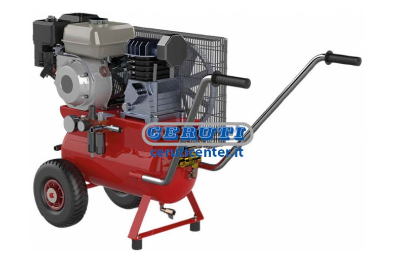 Compressor Gasoline On Wheel Olivcer 35