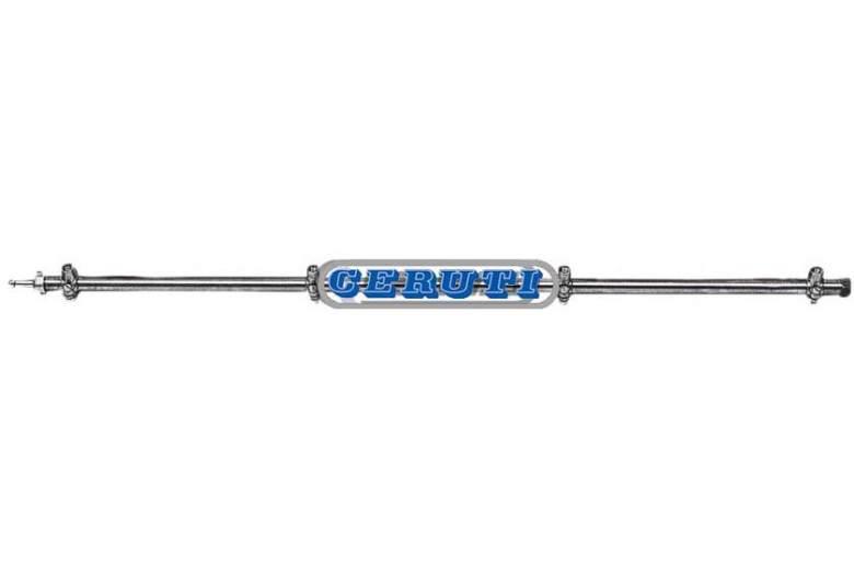 Aste 1/2" Con Attacco A Morsetto Senza Getto - Asta Inox Cm.100 Con 4 Cavallotti