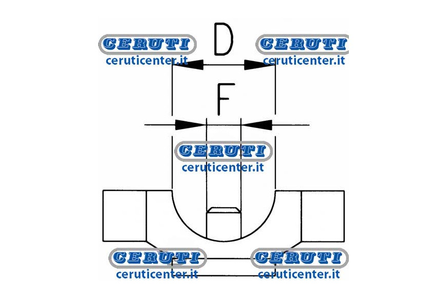 Getto Fisso In Ottone Nichelato Per Diserbo Ø D 1/2" - Getto Fisso Barre Diserbo 1/2"(10Pz - Adattabile a 004715