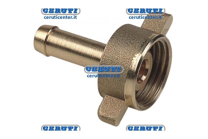 Straight Hose Adapter With Fly Nut Ø 8 Mm