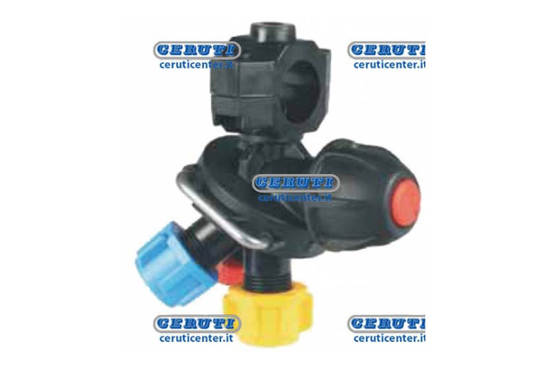Jet Pour Desherbage A 3 Voies Anti-Goutte A Membrane Voies 3 D 1/2" Gas F 7 Mm
