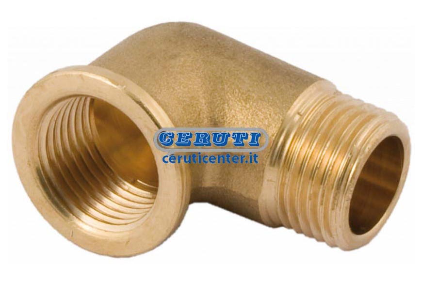 Krumme Schnellkupplung, Aussen-Innengewinde Gewinde 1/2" Gas