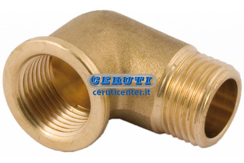 Racor Curvo Macho-Hembra Rosca 3/4" Gas