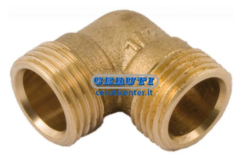 Racor Curvo Macho-Macho Rosca 1/2" Gas