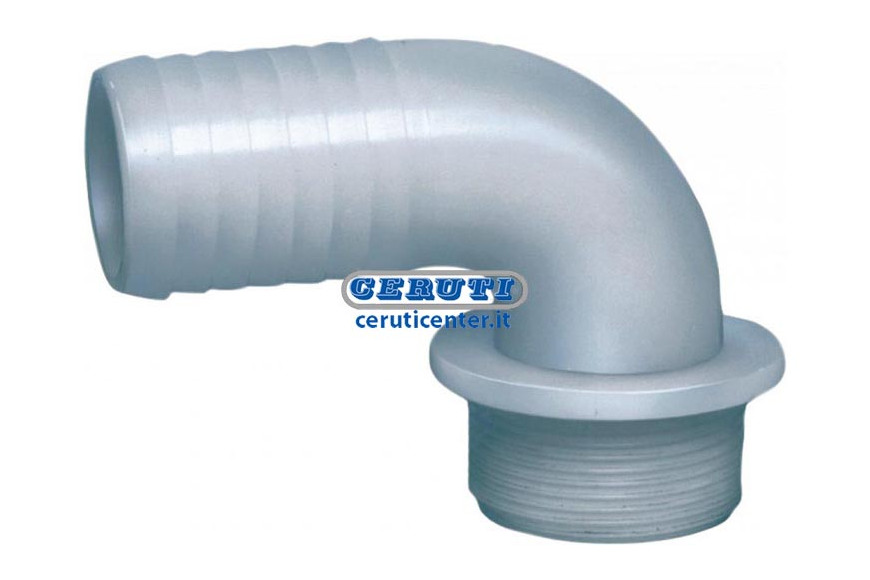 90° Hosetail With Male Thread