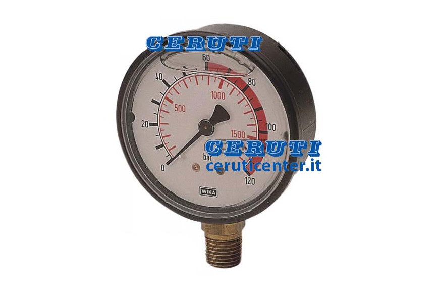 Glycerin Filled Pressure Gauges Crate Abs Scale 0÷4 Bar