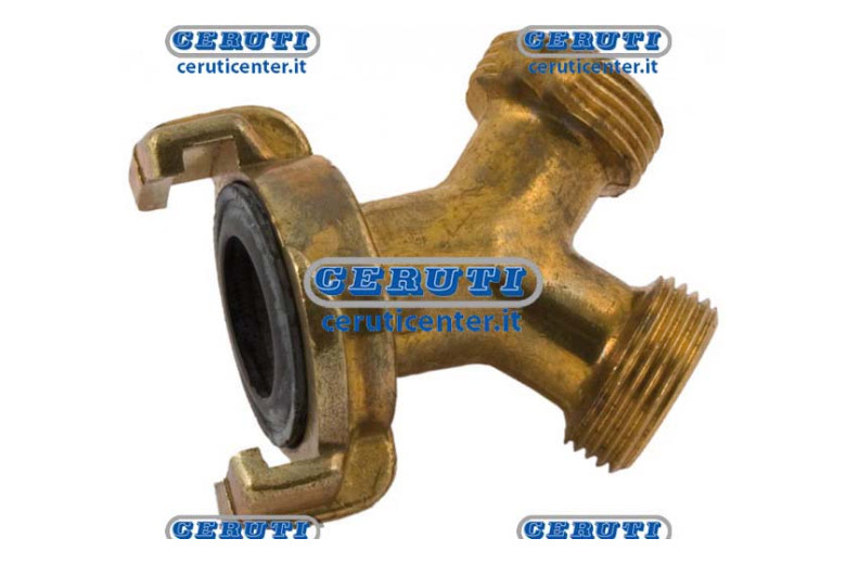 Raccord Rapide À Trois Voies Avec 2 Filets - 3/4" Filet 3/4" Gas