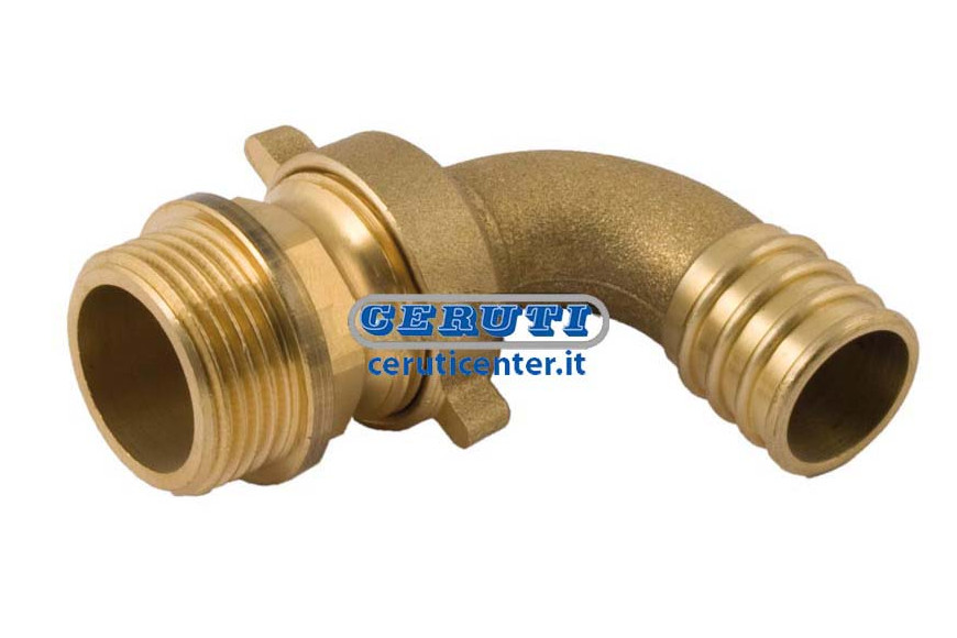 Three Pieces Hose Connector-Curved Thread 1"1/2 Gas