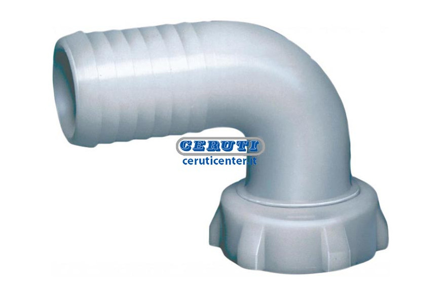 Curved Fitting With Ring Nut