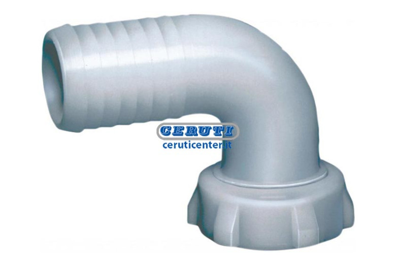 Curved Fitting With Ring Nut