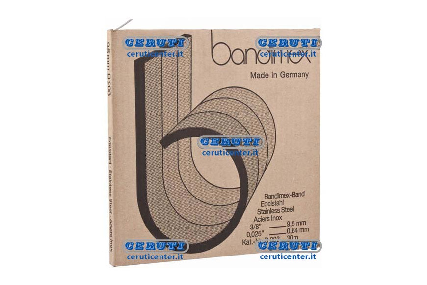 Cinta En Rollos (M. 30 Aprox.) En Caja En Acero Aisi 201