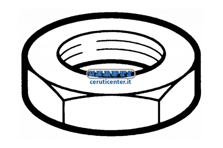 Dado 1/4" Per Perno - Dado 1/4"Per Perno (5Pz)