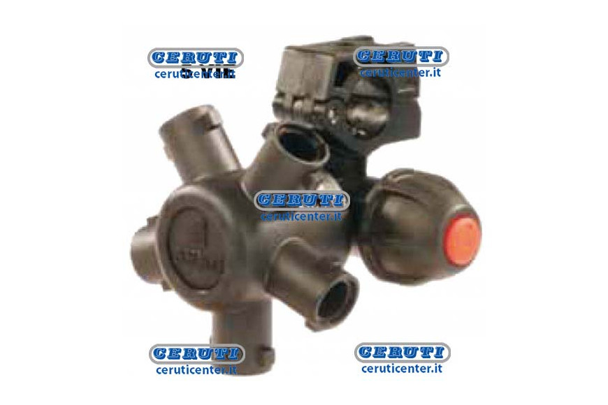 Getto Con Antigoccia A Membrana - (Compact-Jet) Vie 5 D 1/2" Gas F 10 Mm - Getto Per Diserbo 5 Vie D.1/2"X10