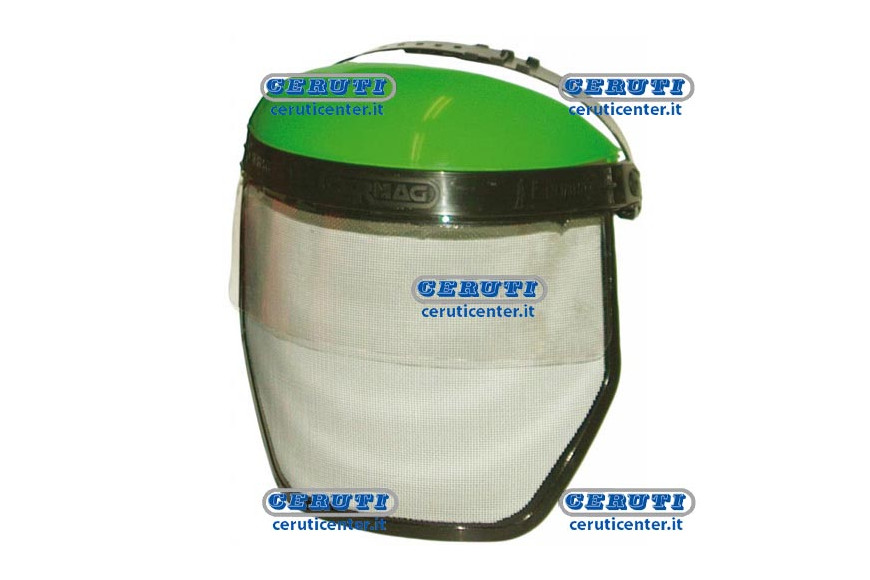 Visor In Non Reflecting Metal Gauze And Polycarbonate With Protective Top