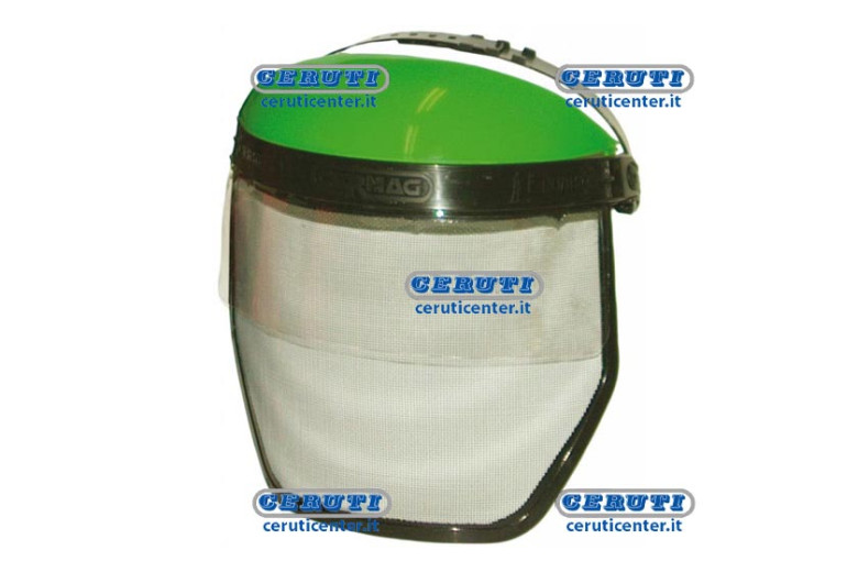 Visor In Non Reflecting Metal Gauze And Polycarbonate With Protective Top