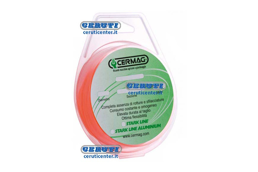 Stark Line Square Section Nylon Cord - High Quality Ø 3,3 Mm Length 9 M