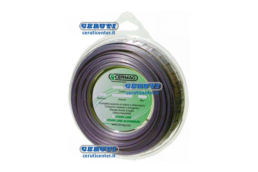 Stark Line Aluminium Square Section Nylon Cord - High Quality Ø 3 Mm Length 45 M