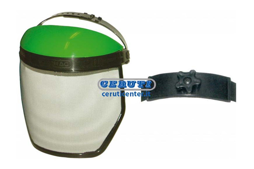 Visor In Non Reflecting Metal Gauze With Protective Top And Adjuster Knob