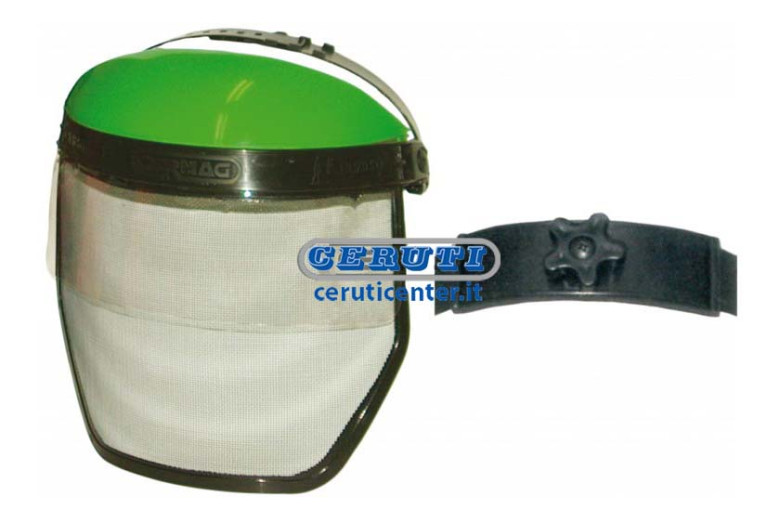 Visor In Non Reflecting Metal Gauze And Polycarbonate With Protective Top And Adjuster Knob