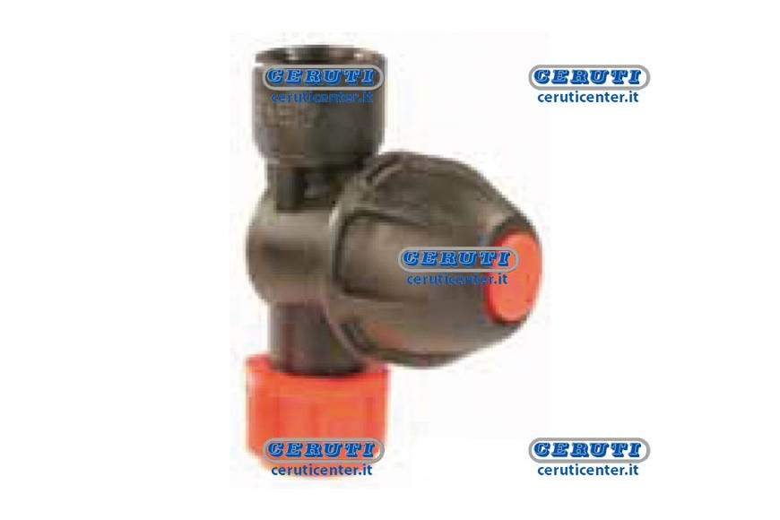 Portagetto Per Diserbo Filettato Femmina Con Antigoccia Filettatura 3/8" Gas - Portagetto 3/8"F. Con Ghiera (10Pz)