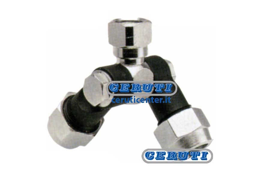 Getto Doppio Snodato - Attacco A Vite - Getto Snodato Doppio 1/4 F. - Adattabile a 264612167