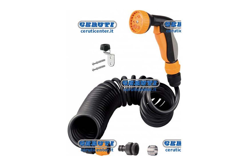 Kit 10 M De Tubo Espiralado Extensible Con Accesorios En Blister