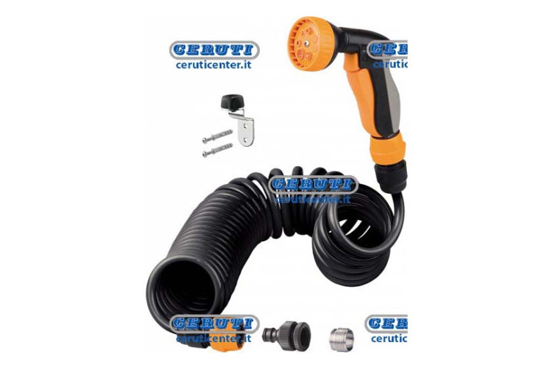 Kit 10 M De Tubo Espiralado Extensible Con Accesorios En Blister