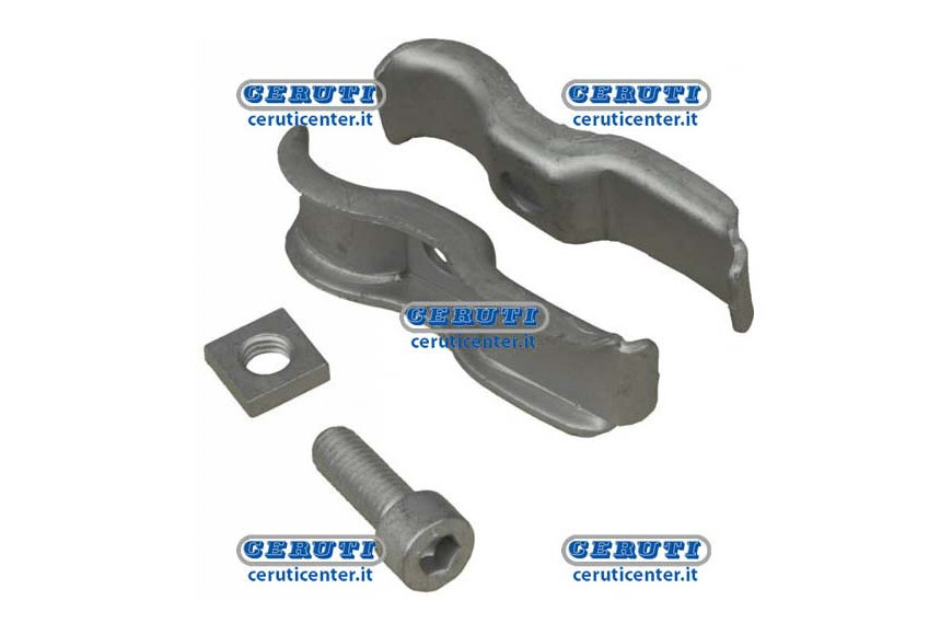 Morsetto Supporto Barra Diserbo Zincato