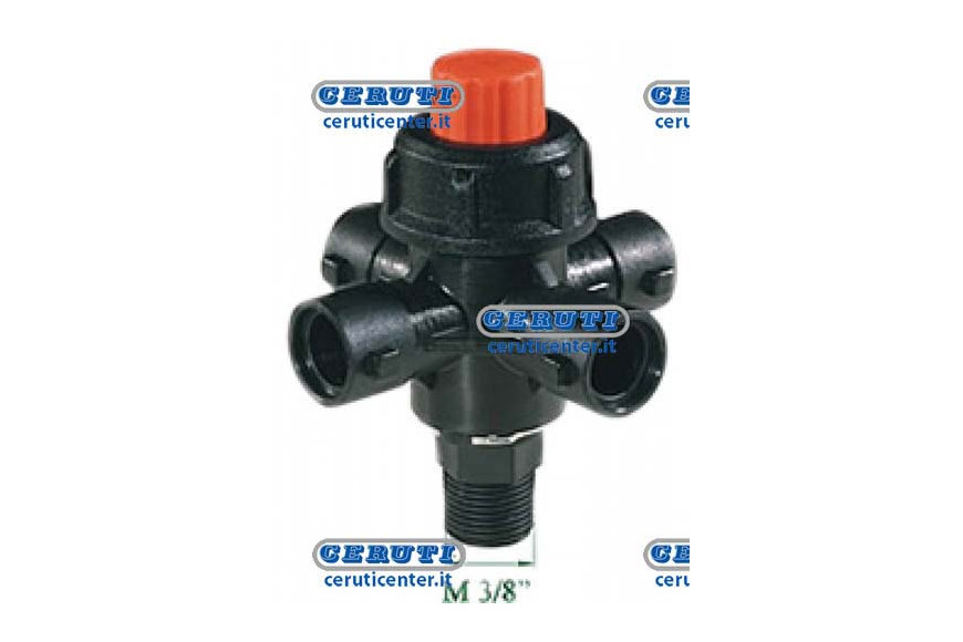 Tobera Para Desherbaje Roscado 3/8" Con Acoplamiento Rápido De 4 Vías Rosca 3/8" Gas Vías 4
