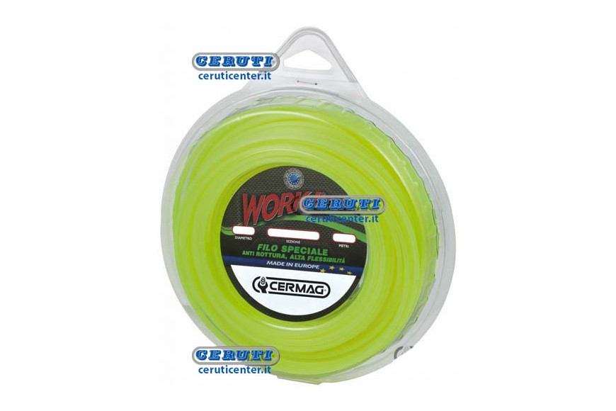 Work Line Square Section Nylon Cord Ø 3,3 Mm Diameter 3,3 Mm
