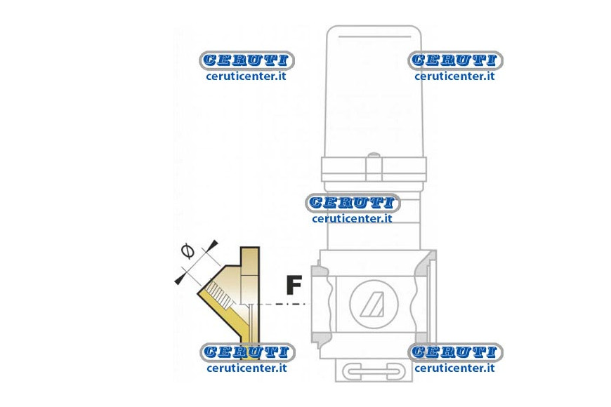 Pour La Bride Gauge Vannes 463/863 Série Ø 1/4 « Gaz