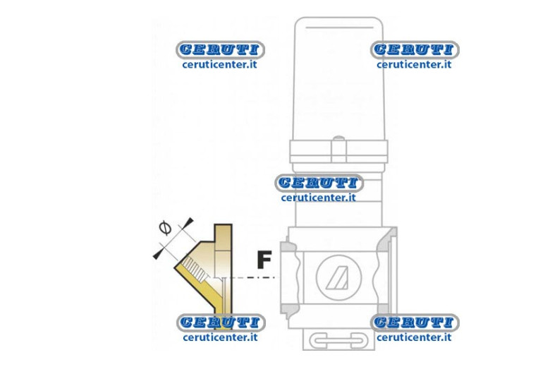 Pour La Bride Gauge Vannes 463/863 Série Ø 1/4 « Gaz