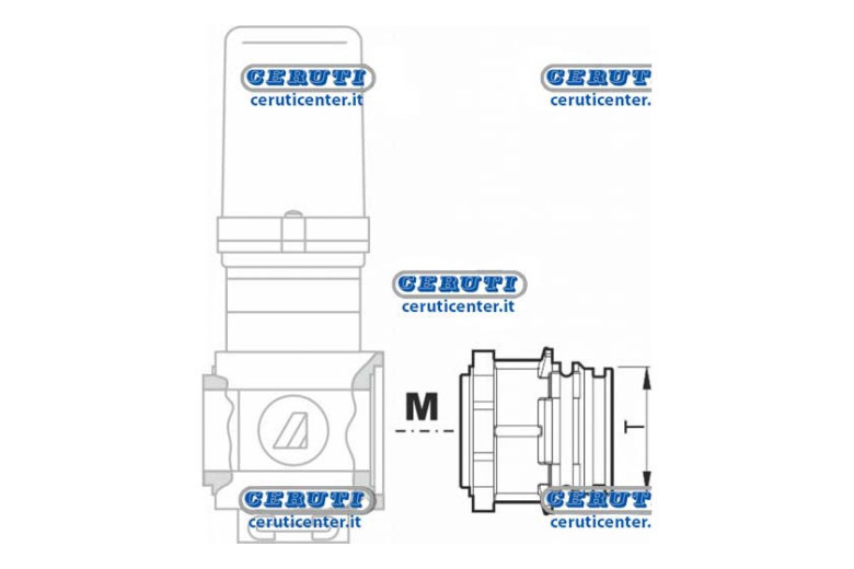 Flangia Con Attacco A Forchetta T5M Per Valvole Serie 463/863