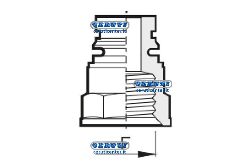 Raccordo By-Pass G 3/4 (Bsp) Per Valvole Serie 463/863 F 3/4" Gas