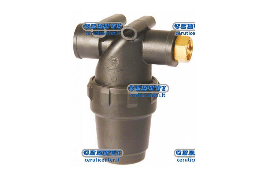 Filtro In Linea Con Attacco Filettato Girevole Attacco 1/2" Gas Tipo Rete Inox 32 Mesh - Adattabile 3243A022
