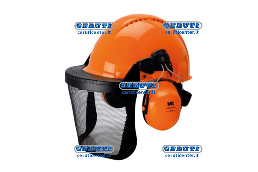 Elmetto Forestale 3M Completo Di Cuffie E Visiera In Rete