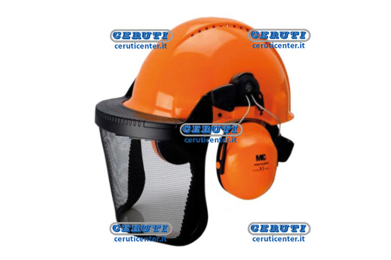 Elmetto Forestale 3M Completo Di Cuffie E Visiera In Rete