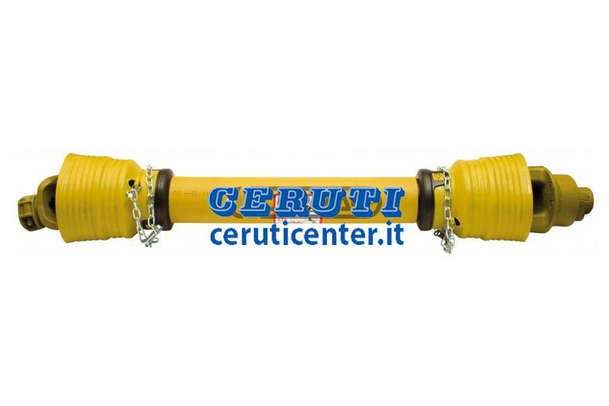 P.T.O. Drive Shaft With Triangular Profile And Free Wheel Assembled