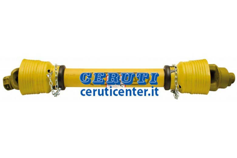 P.T.O. Drive Shaft With Triangular Profile And Free Wheel Assembled