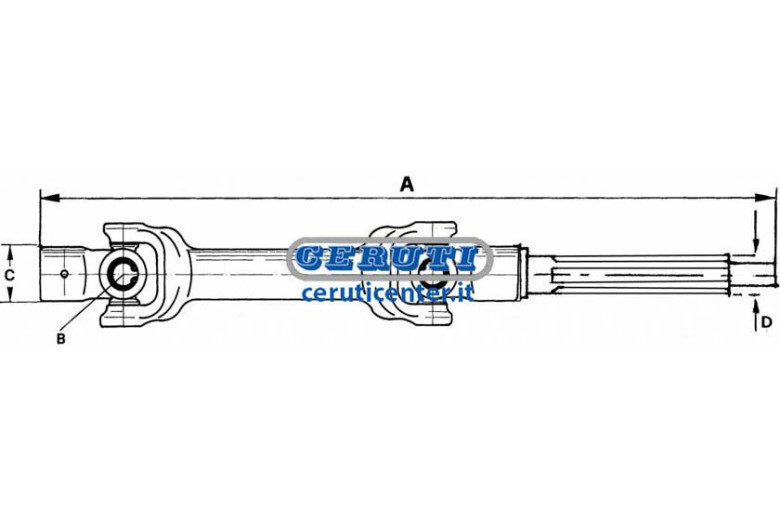 Giunto Per Pasquali A 380 Mm B 22X52 Mm - Adattabile 985.226.0, 9852260