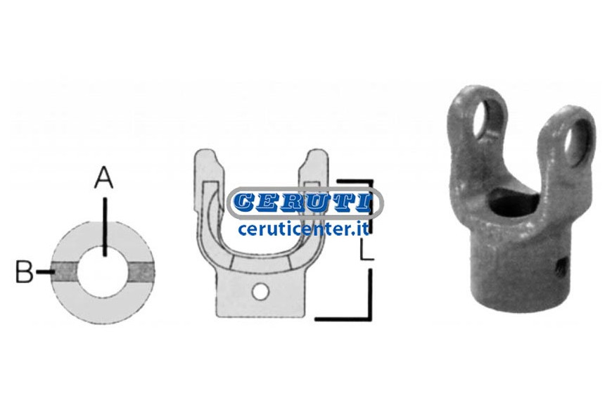 Coupling Yokes With Cylindrical Hole And Pin 18X47