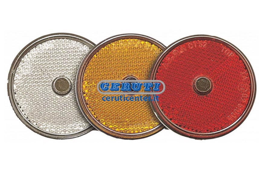 Catadioptres Diamètre 80 Mm Couleur Rouge