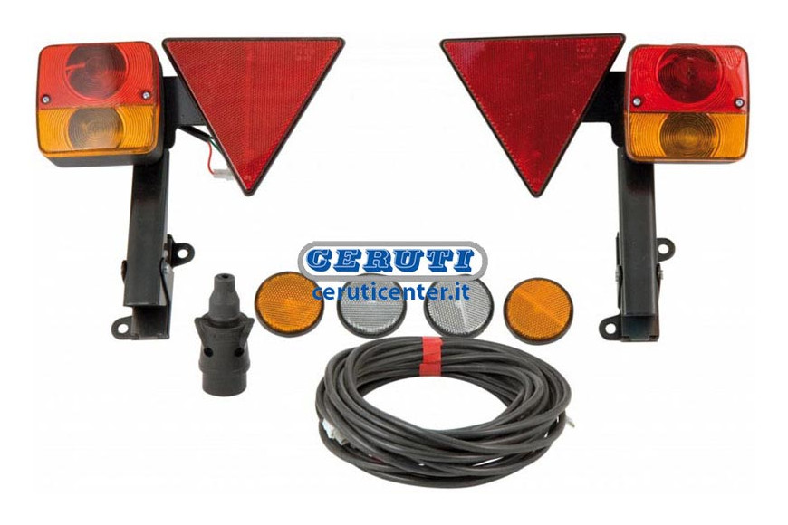 Kit Completo Con Faroles Montado Sobre Soporte Revolcable