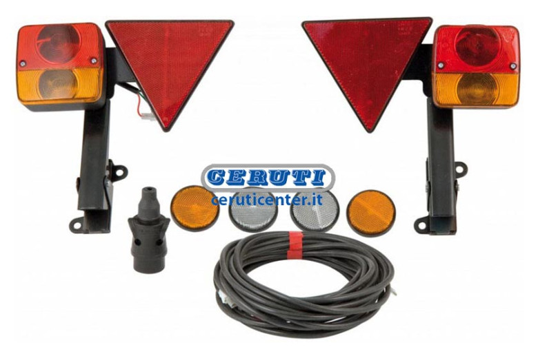 Kit Completo Con Faroles Montado Sobre Soporte Revolcable