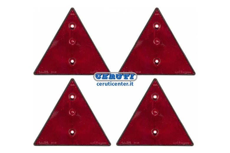 Dreieckiger Rückstrahler Abmessungen 162X142 Mm Befestigung 2 Löcher