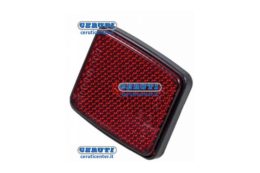 Catadioptre Rectangle Avec Prisonnier M6 Dimensions 55X45 Mm Couleur Rouge