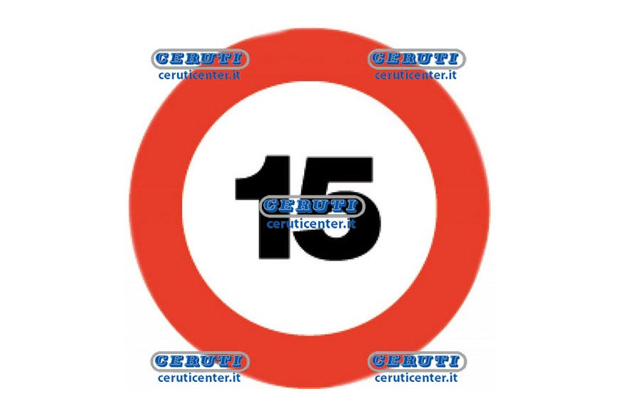 Rear-Reflecting Stick Speed Limit Speed 15 Km
